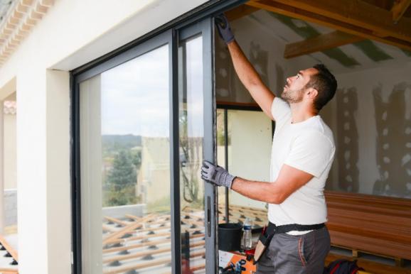 Installation d'une porte-fenetre